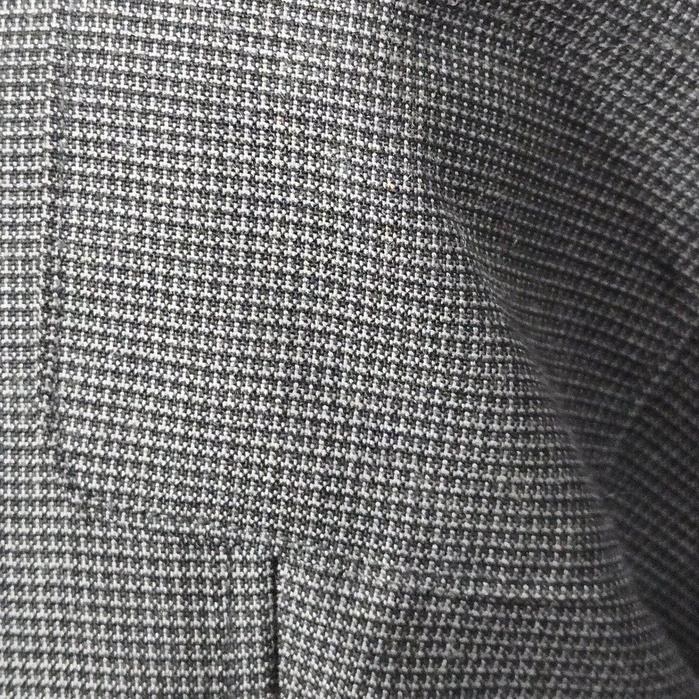 The Delta Collection Uniform Dress Grey 12R houndstooth short sleeve wool blend - Picture 4 of 13